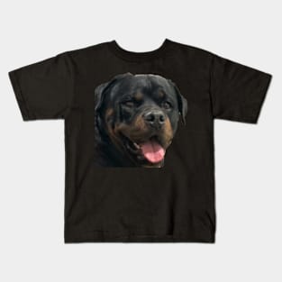 Rottweiler Tongue Out Kids T-Shirt